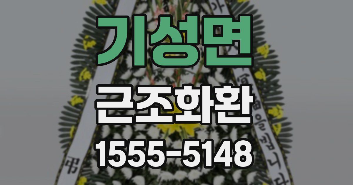 기성면 근조화환