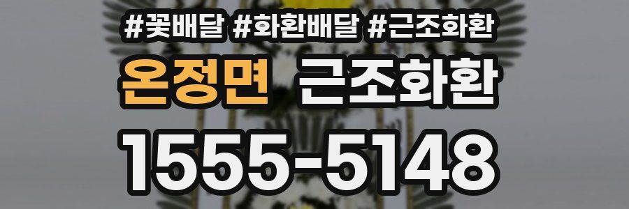 온정면 근조화환