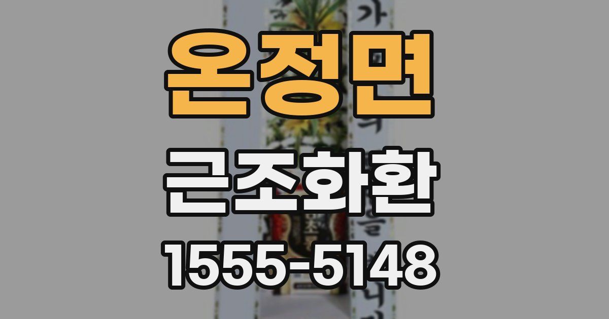 온정면 근조화환