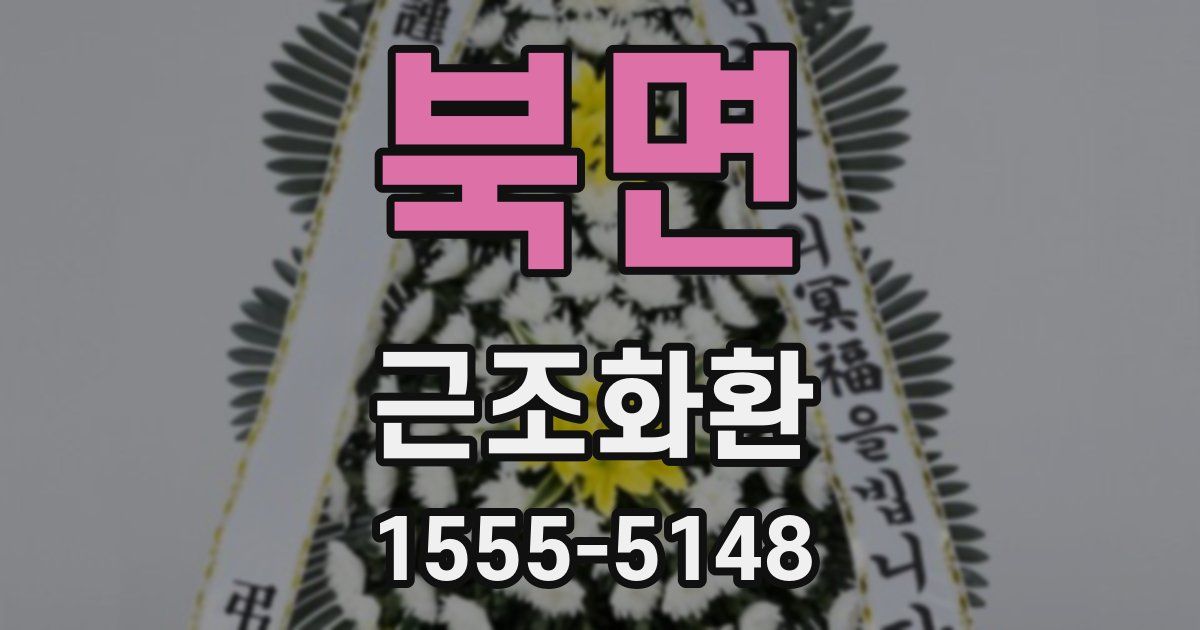 북면 근조화환