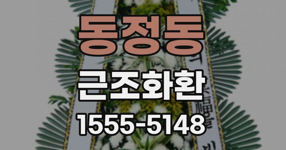 동정동 근조화환