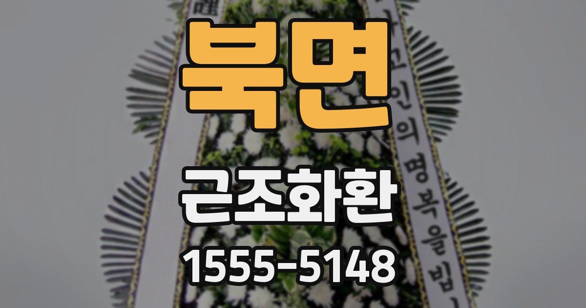 북면 근조화환