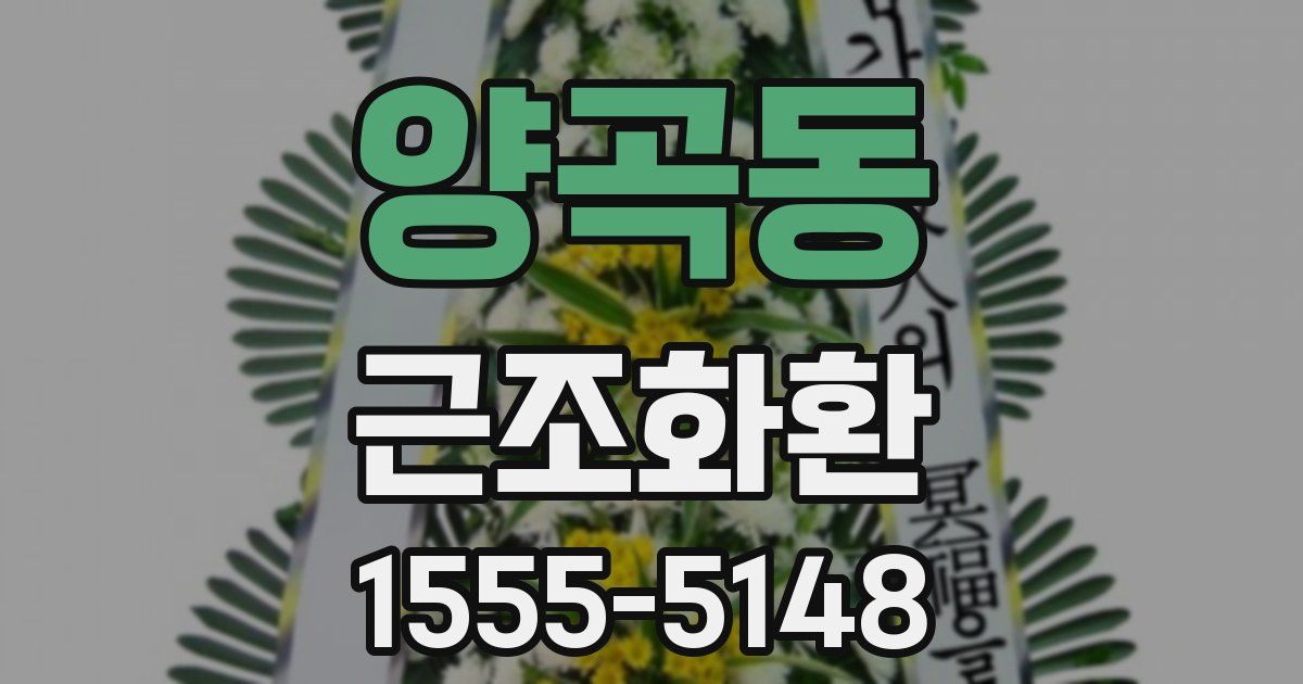 양곡동 근조화환