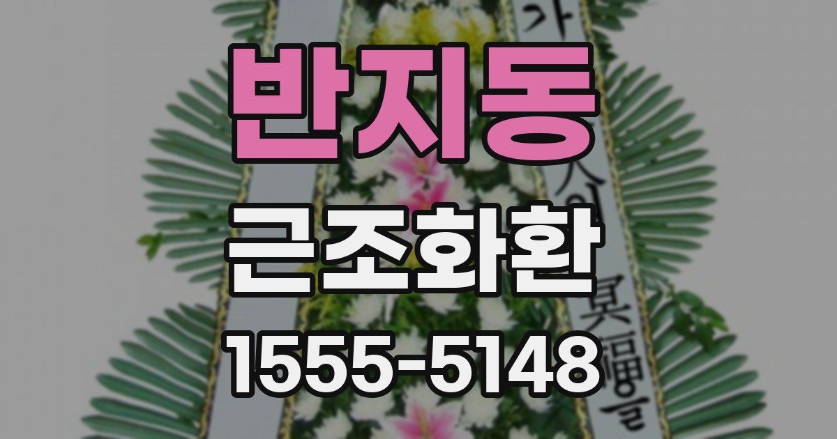반지동 근조화환