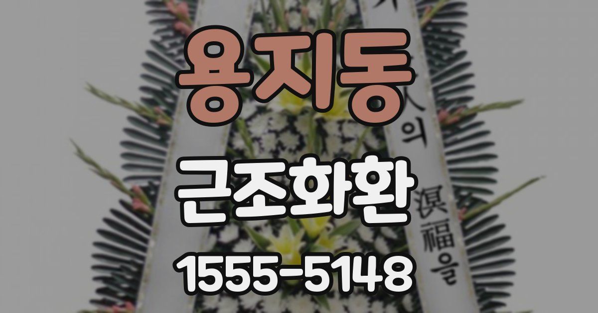 용지동 근조화환