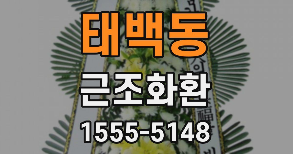 태백동 근조화환