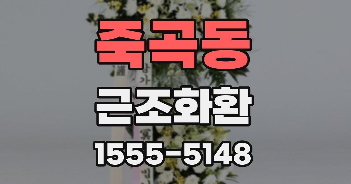 죽곡동 근조화환