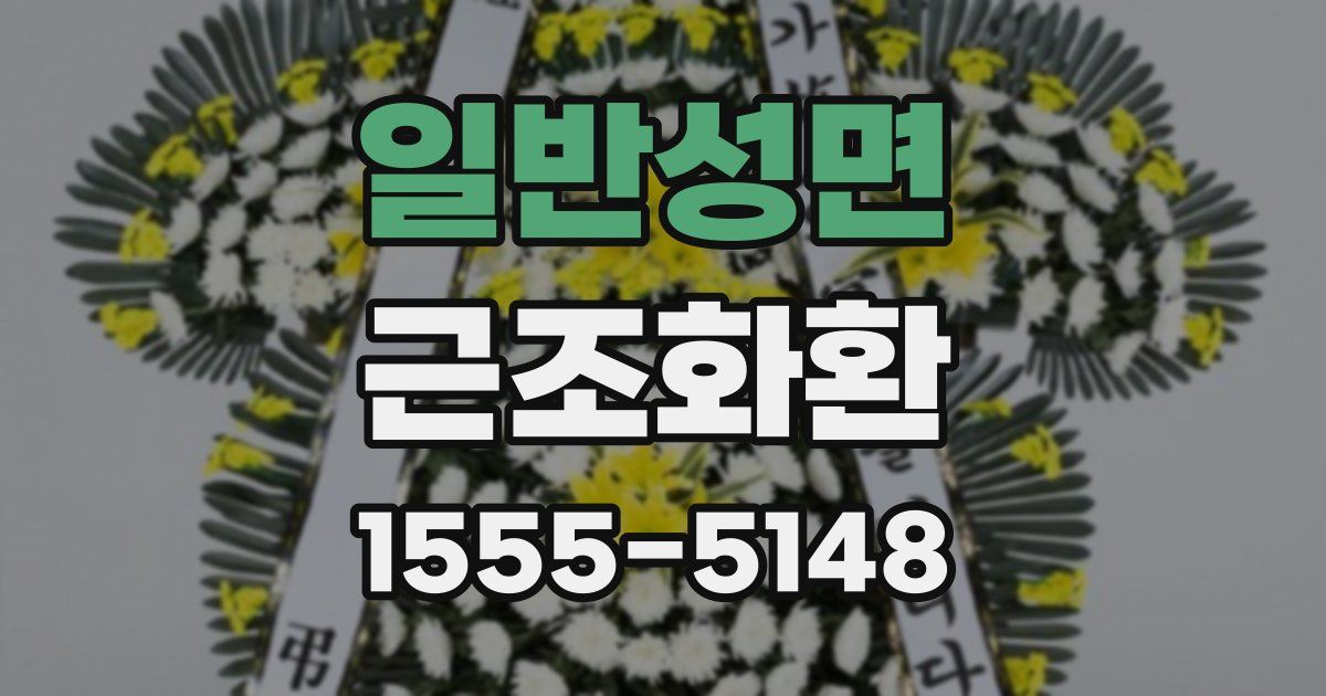 일반성면 근조화환