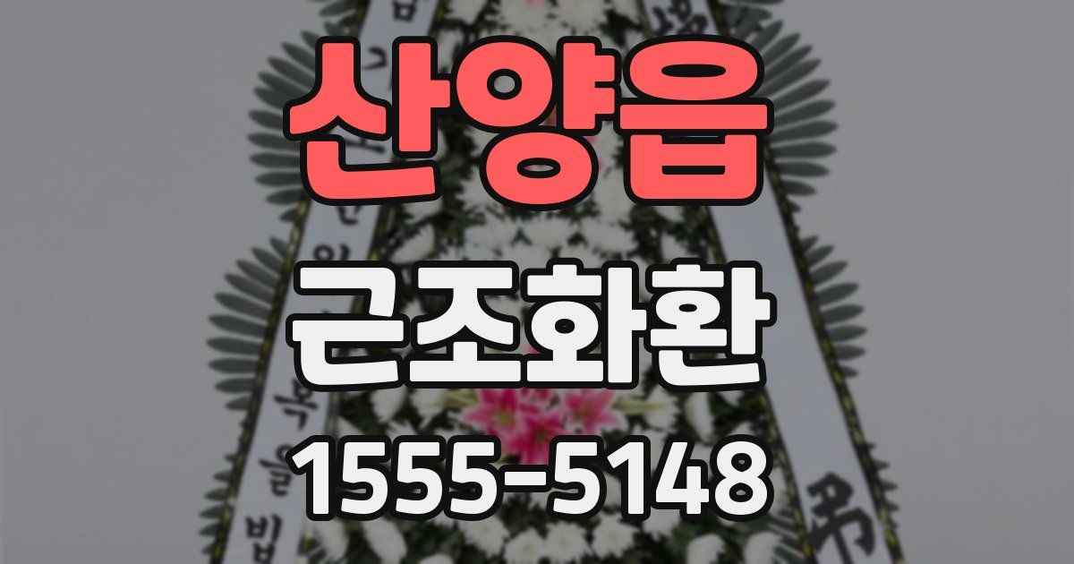 산양읍 근조화환