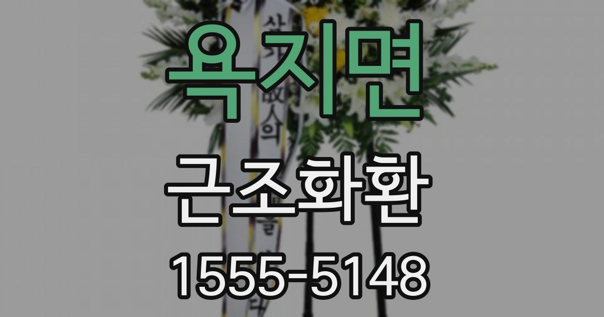 욕지면 근조화환