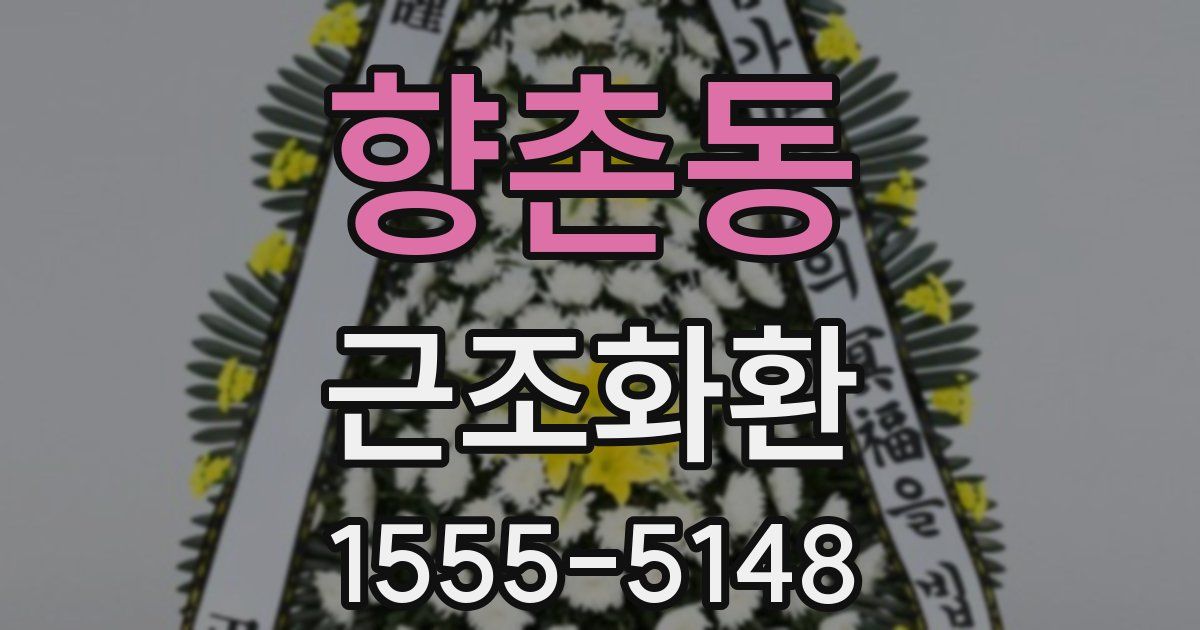 향촌동 근조화환