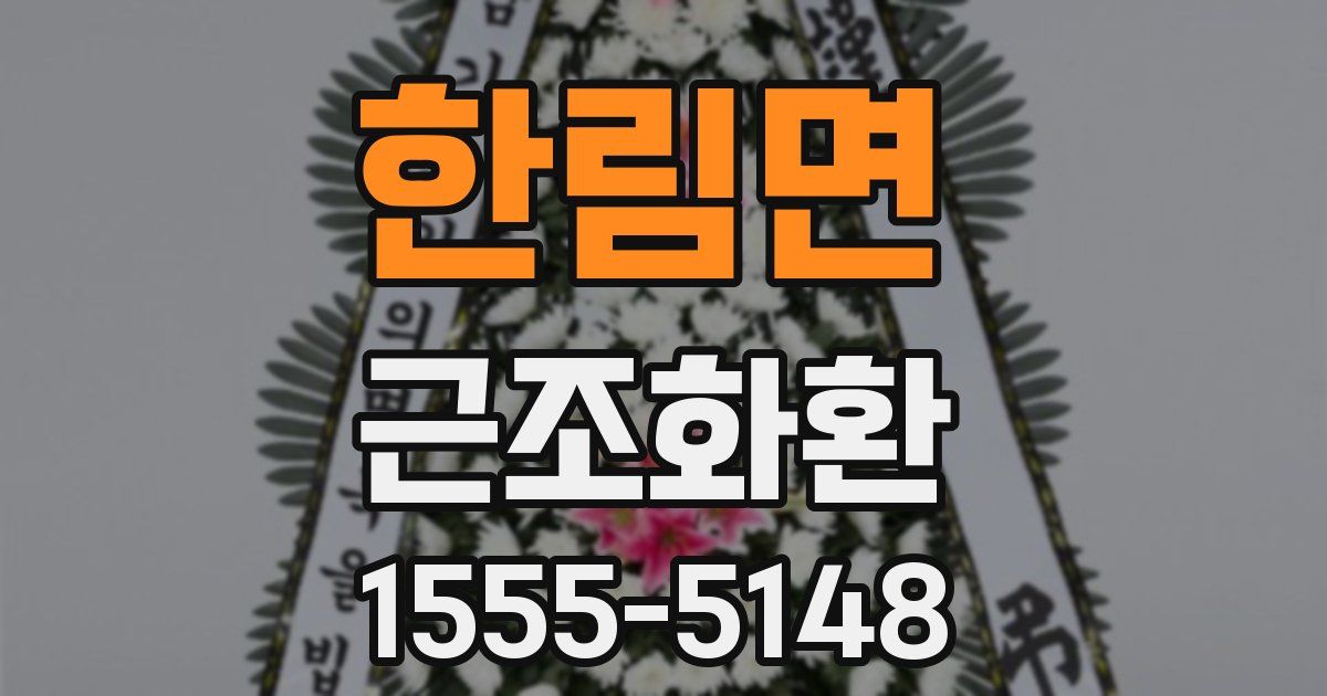 한림면 근조화환