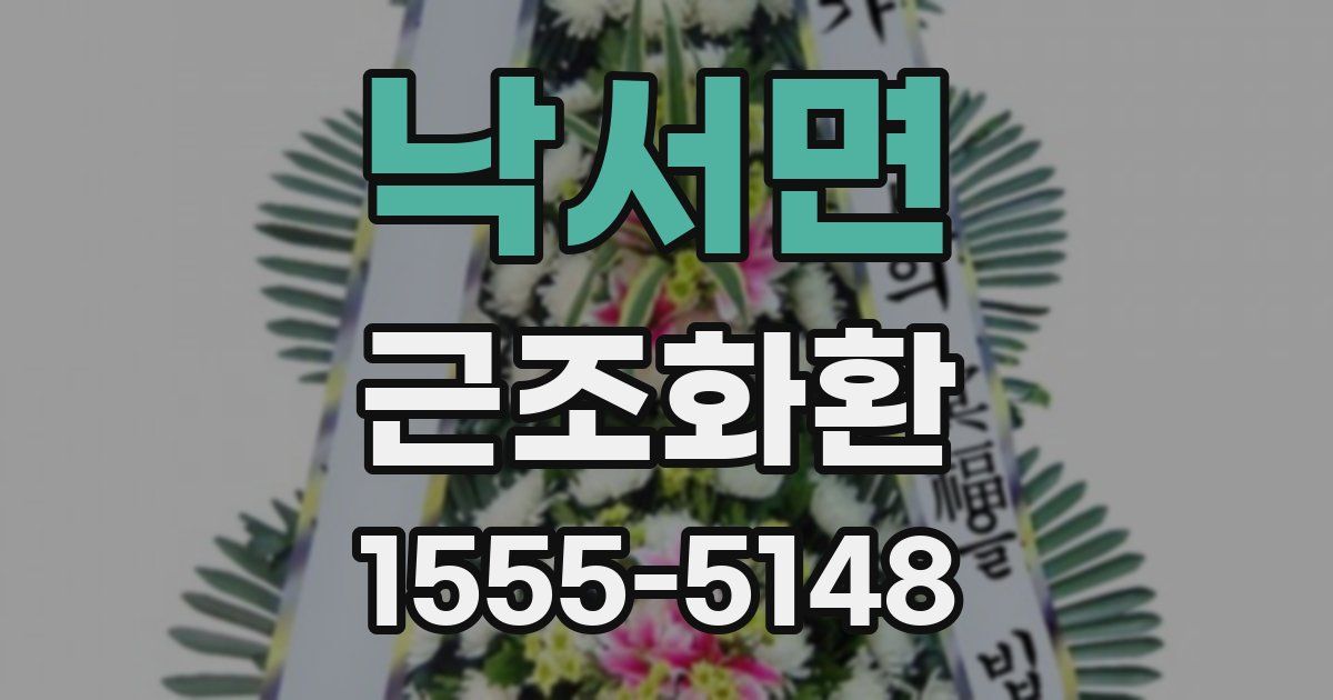 낙서면 근조화환