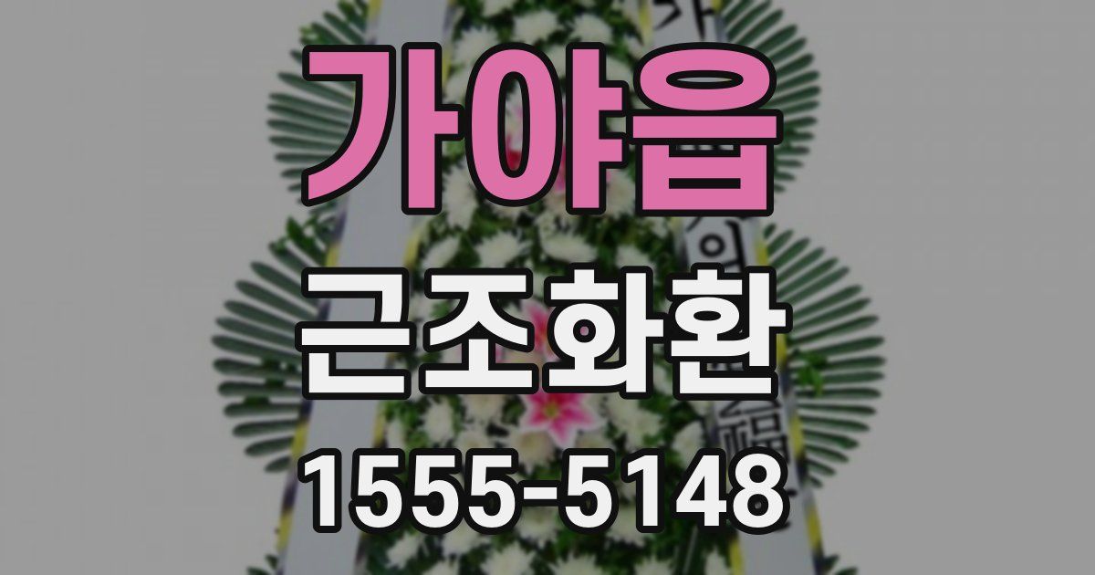 가야읍 근조화환