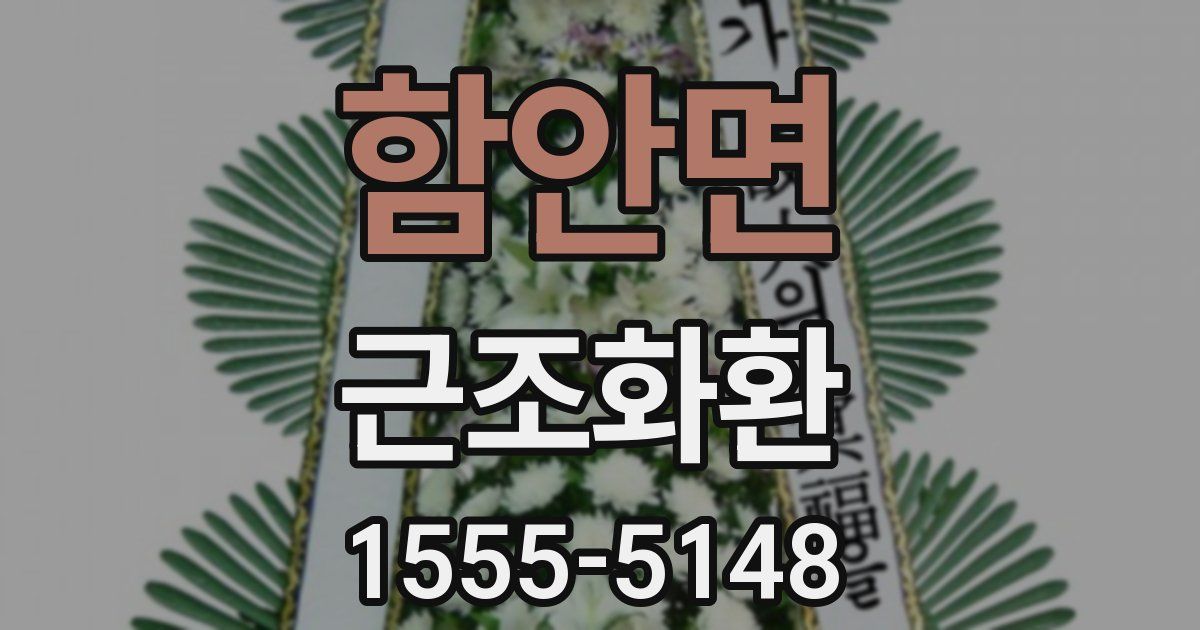 함안면 근조화환