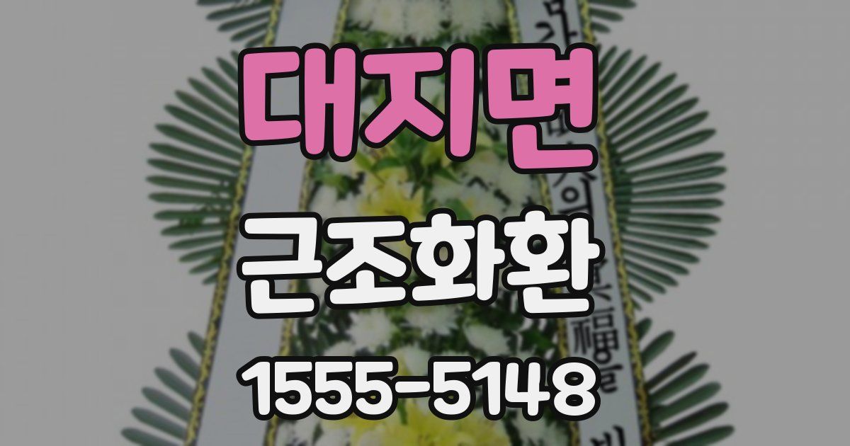 대지면 근조화환