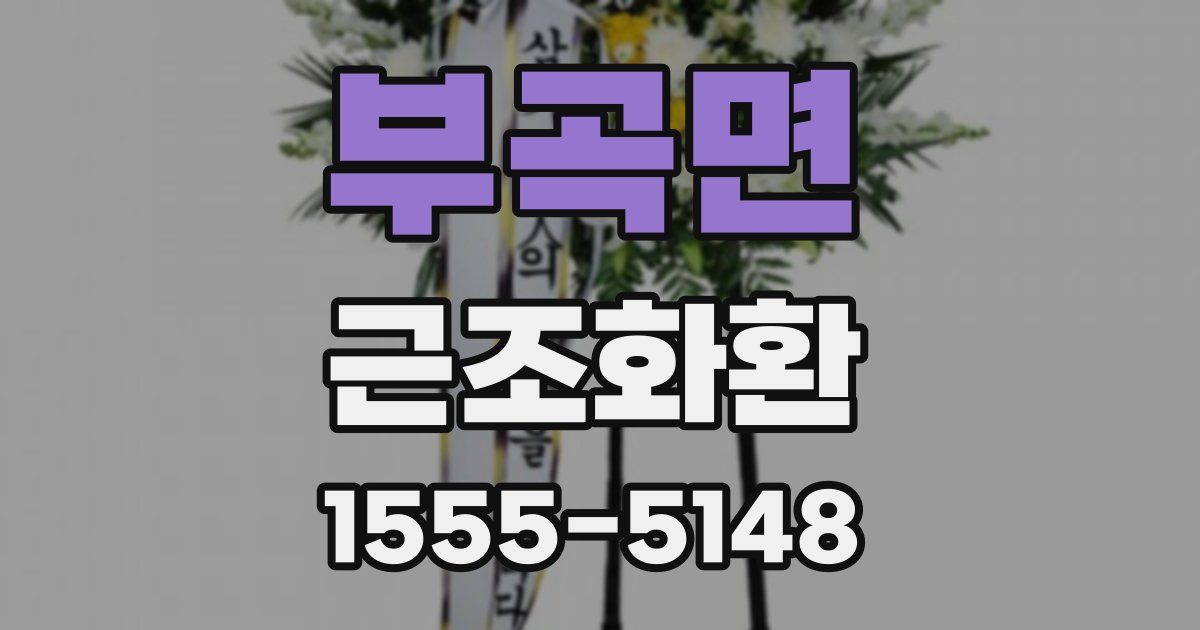부곡면 근조화환