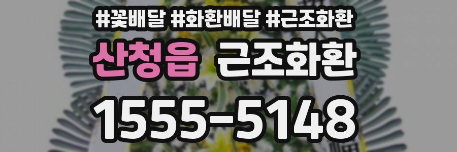 산청읍 근조화환