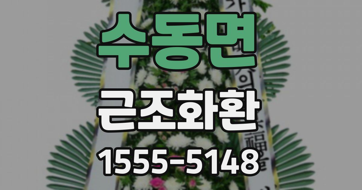수동면 근조화환