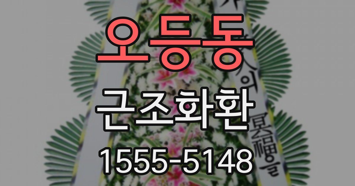 오등동 근조화환