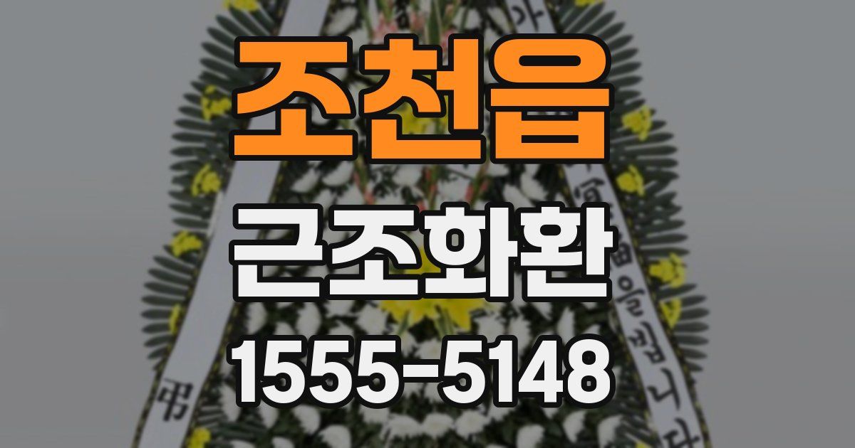 조천읍 근조화환