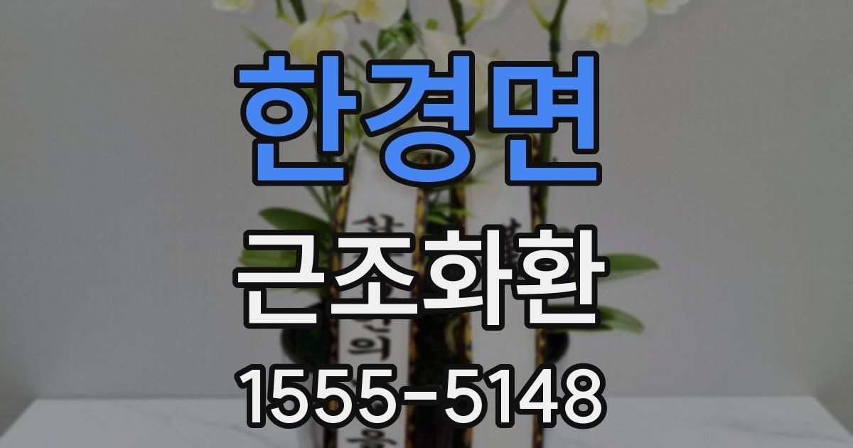 한경면 근조화환