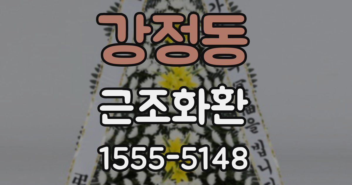 강정동 근조화환