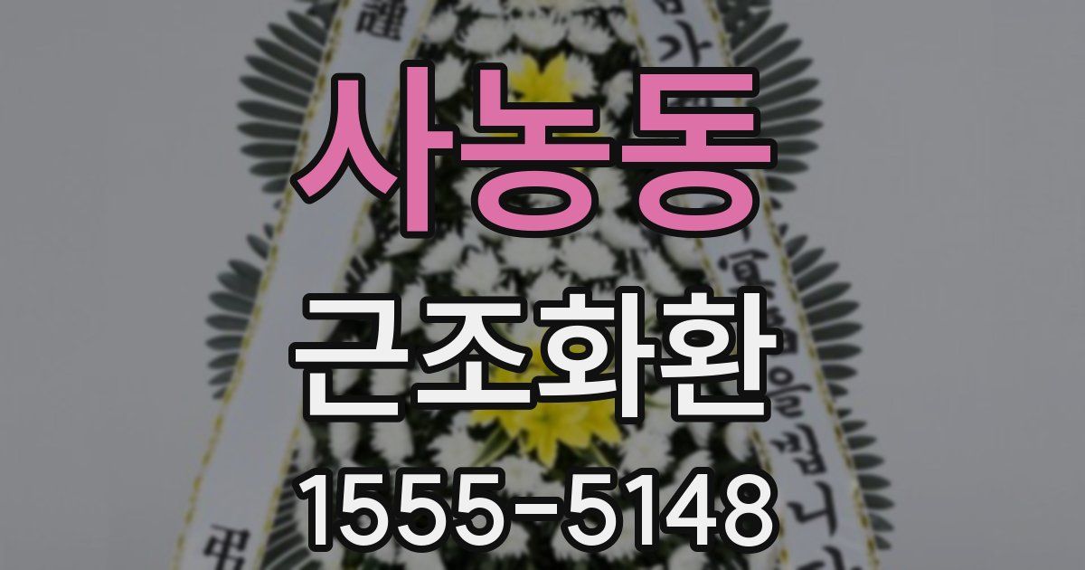 사농동 근조화환