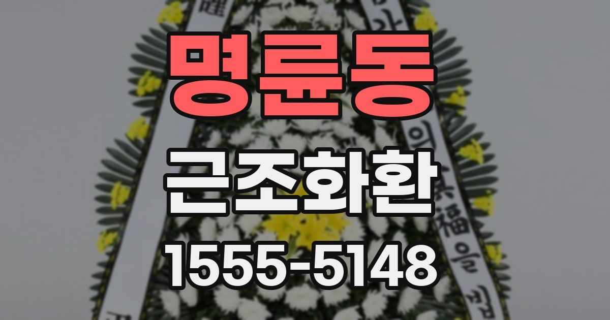 명륜동 근조화환