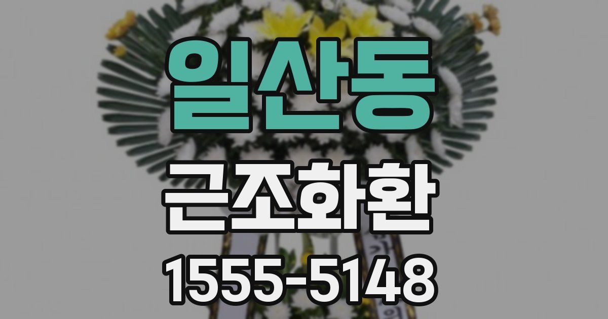 일산동 근조화환
