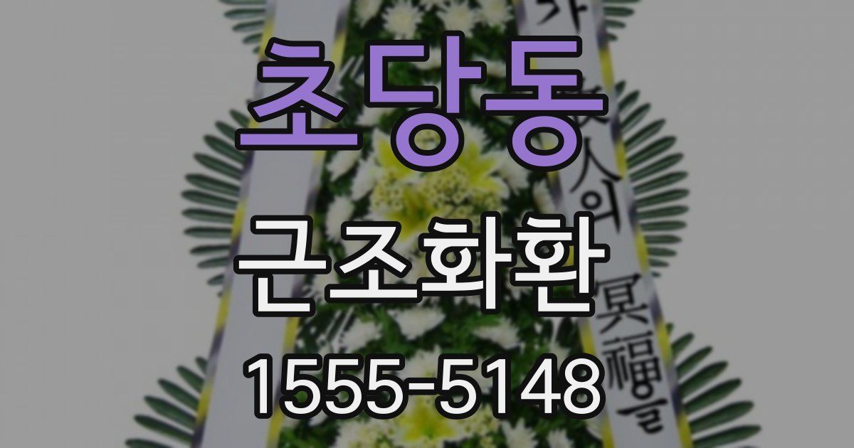 초당동 근조화환