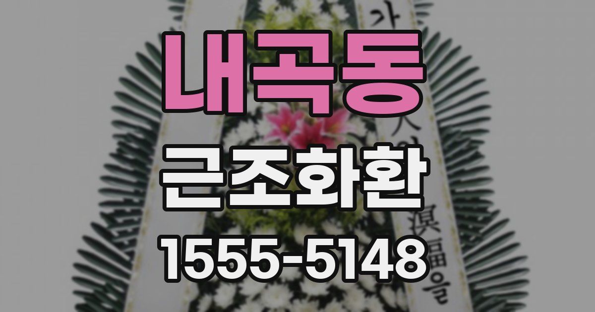 내곡동 근조화환