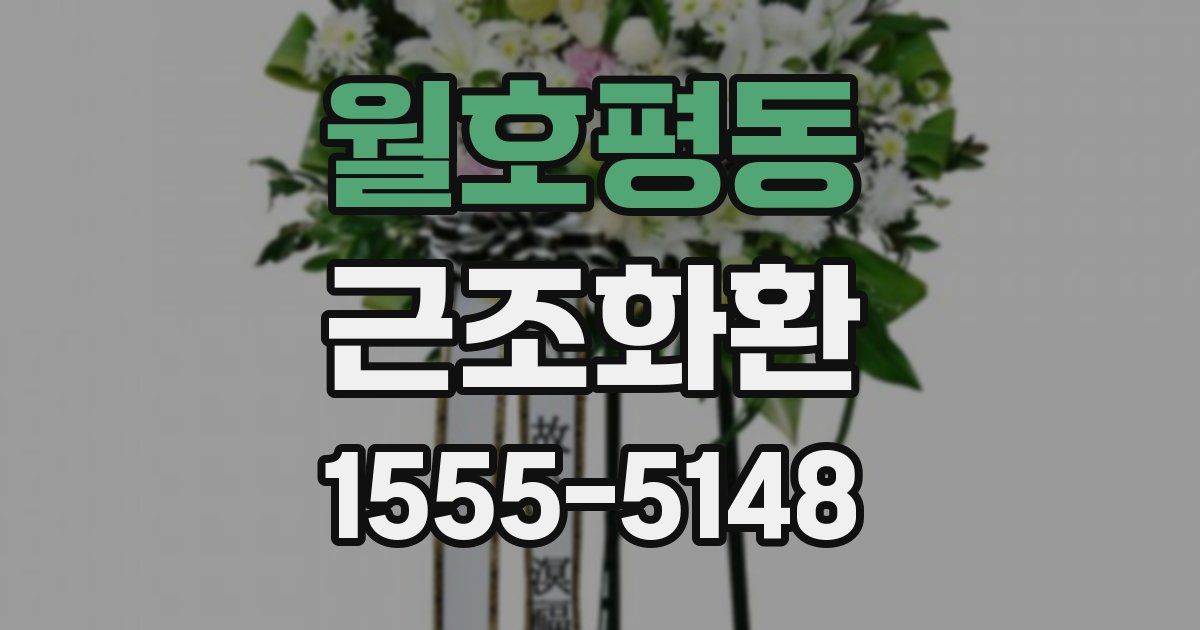 월호평동 근조화환