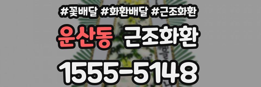운산동 근조화환