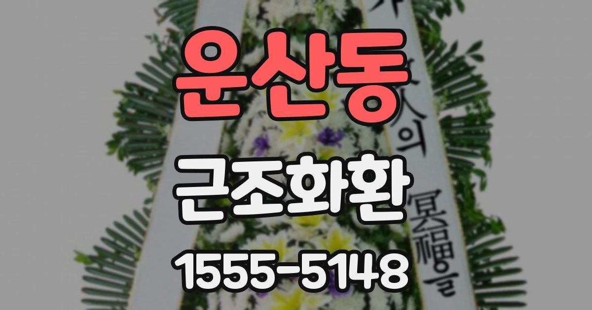 운산동 근조화환