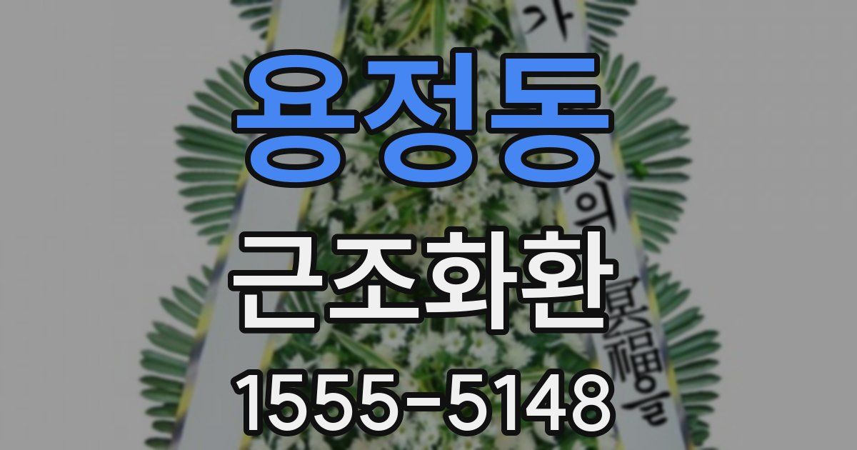 용정동 근조화환