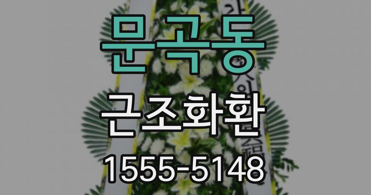 문곡동 근조화환