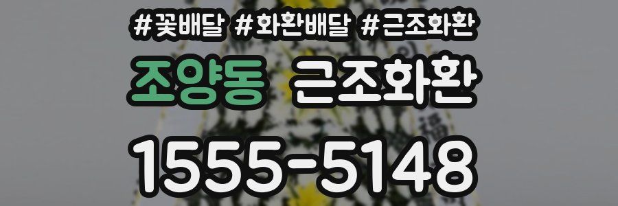 조양동 근조화환