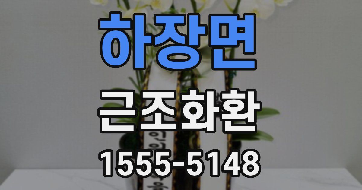 하장면 근조화환