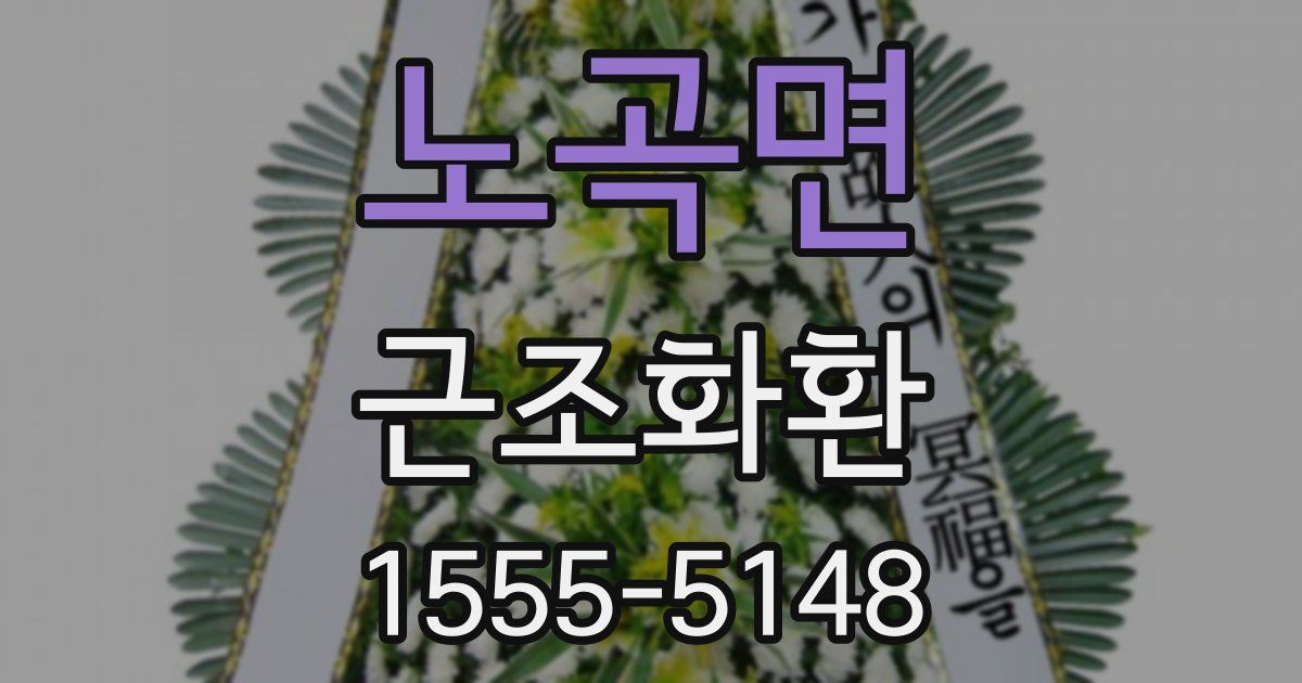 노곡면 근조화환