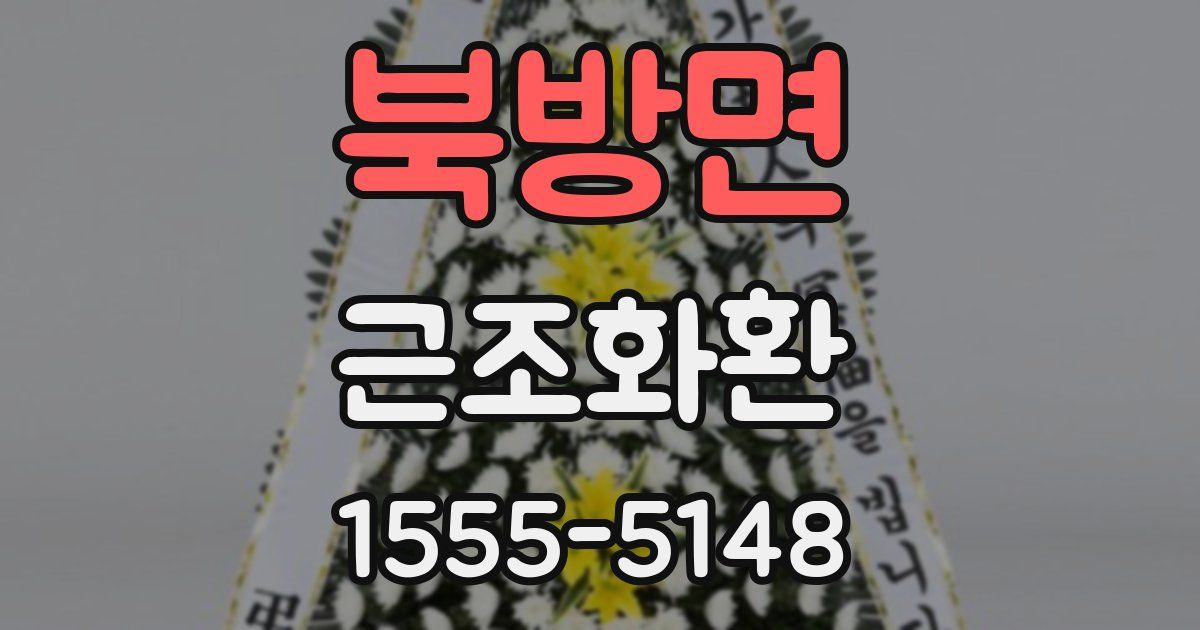 북방면 근조화환