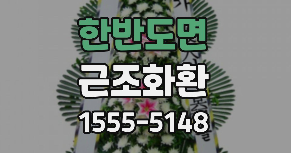 한반도면 근조화환