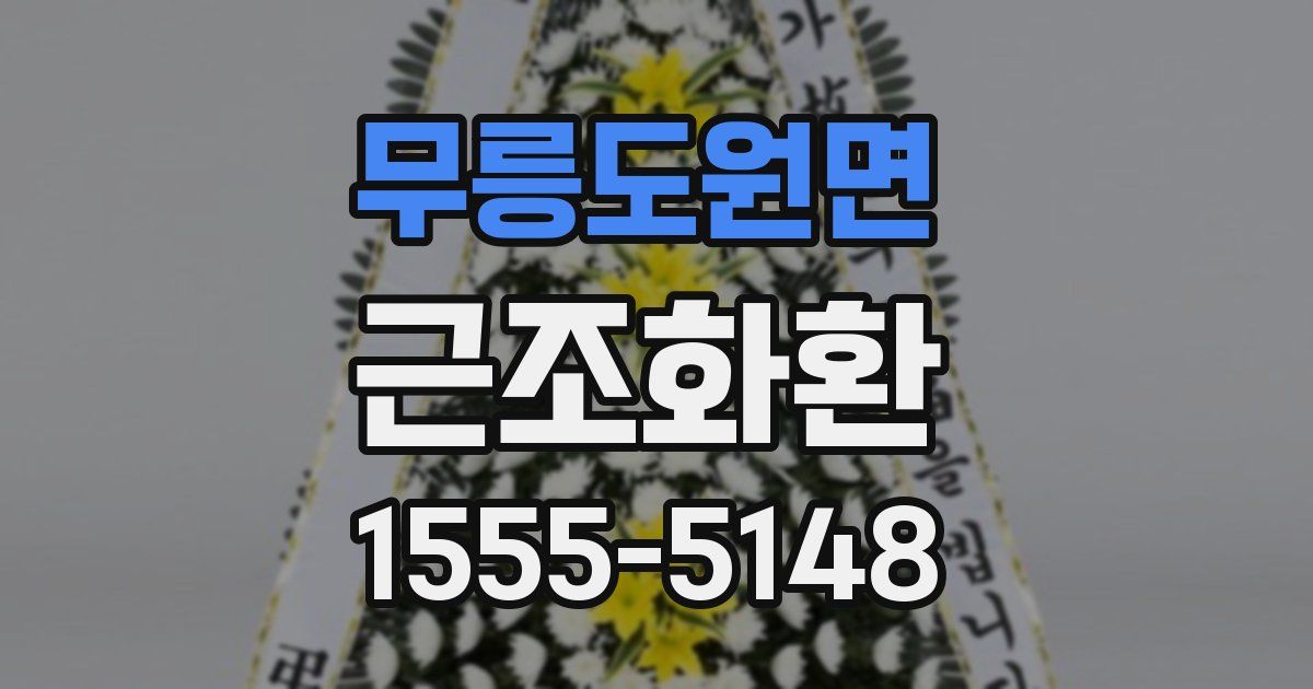 무릉도원면 근조화환