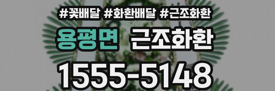 용평면 근조화환