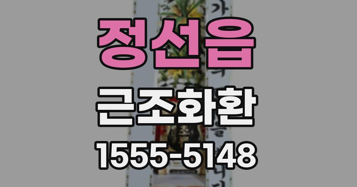 정선읍 근조화환