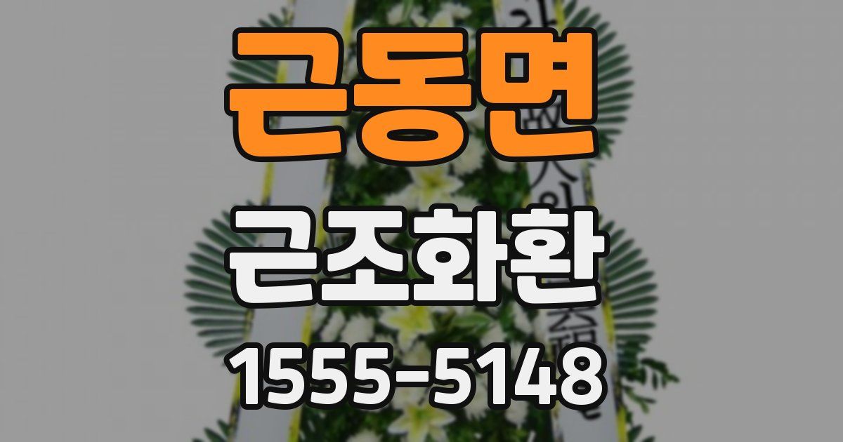 근동면 근조화환