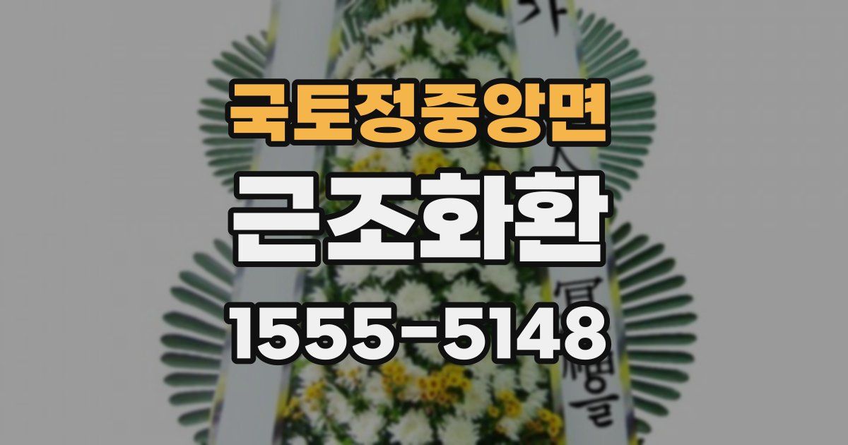 국토정중앙면 근조화환