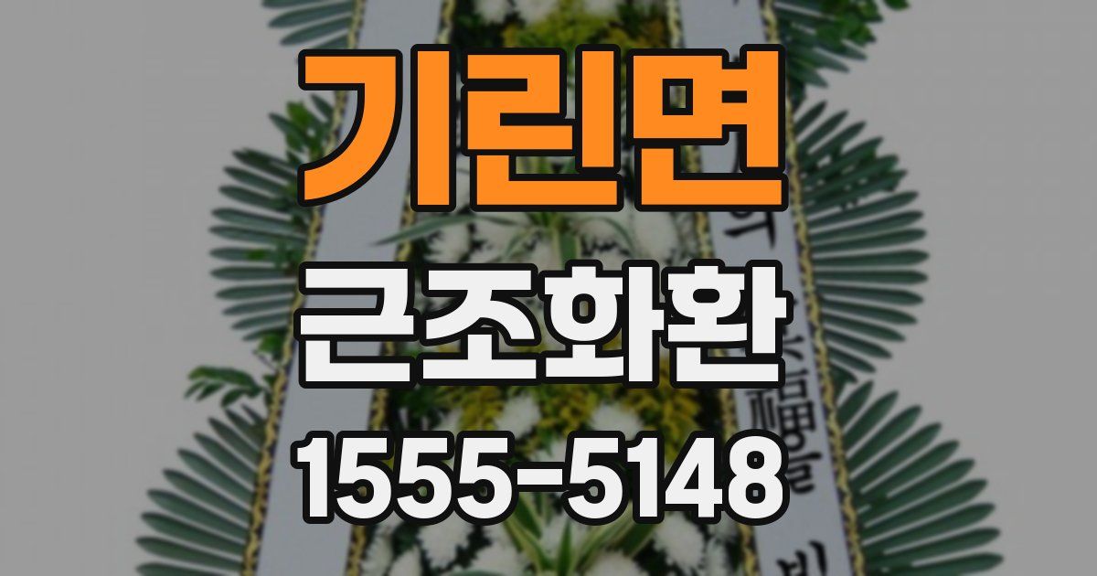 기린면 근조화환