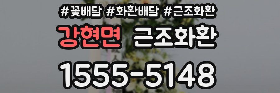 강현면 근조화환
