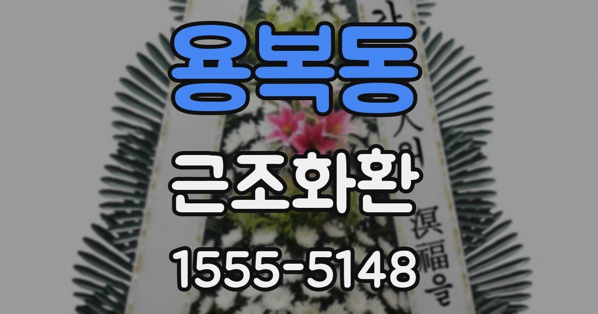 용복동 근조화환